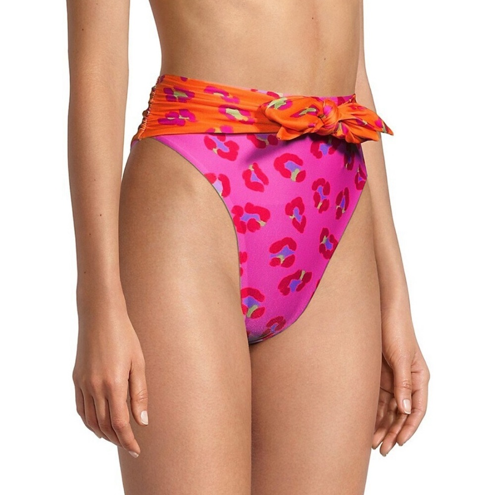 •Farm Rio Maxi Leopard Patch Bikini Bottom•